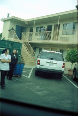 Los Angeles, départ du Travelodge Inn
