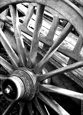 ROUE DE CHAR AGRICOLE
Un vieux char ?  foin stationné près d'une rivière auvergnate. Les intempéries ont creusé des sillons dans les veines du bois.
Cette photo remplace une précédente que j'avais postée par erreur.
Mots-clés: Roue, char, campagne.