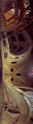 Abbatiale de Molsheim : abside gauche vue de la nef
