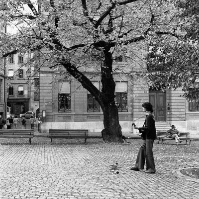 Un public bien rare
Genève, Novembre 2005.
Yashica Mat 124G, TriX. 

