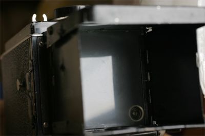 Dépoli avec niveau à bulle du Rolleiflex Original

