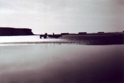 Tracteur en marée basse
