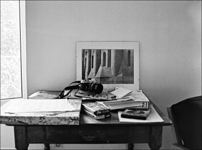 chez moi…
Mamiya RB67 pro équipé d'un magasin 4,5x6 - 65mm - film HP5
