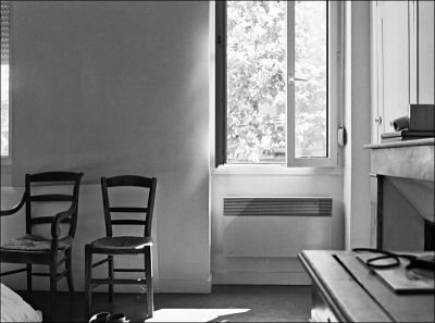 chez moi…
Mamiya RB67 pro équipé d'un magasin 4,5x6 - 65mm - film HP5
