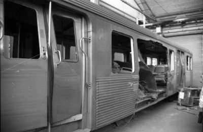 Souvenir de 95
Voici une des rames qui a été victime des attentats en 1995.
