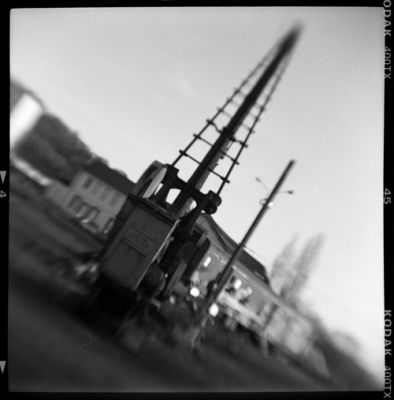 grue de l'équipement SNCF
