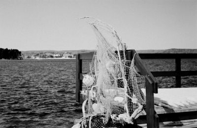 Le filet et le vent
Nikon S2 Nikkor SC 5 cms f:1.4 TMax 400 ASA tiré par erreur à 100 ASA. Midi très éclairé
Mots-clés: nikon S2 n&b 