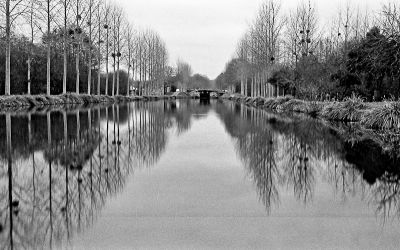 En amont de la dernière écluse : la réserve d'eau ?
