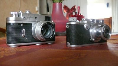 Leica III vs Zorki 4 - de côté

