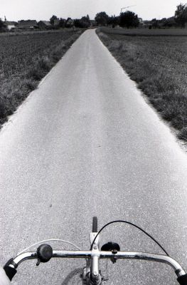 au volant de mon vélo
