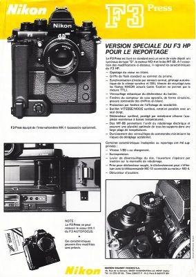 Nikon F3 press
