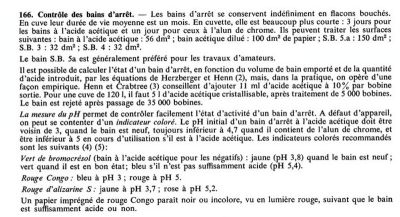 Extrait du Glafkidès indicateurs colorés
