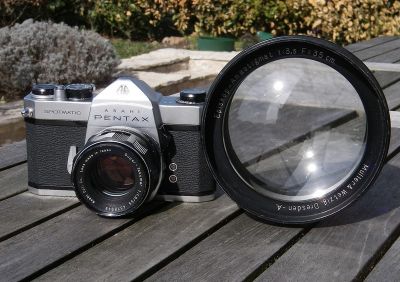 Spotmatic et grosse gamelle
