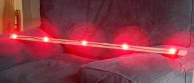 Rampe de 5 Led 1W 660nm
