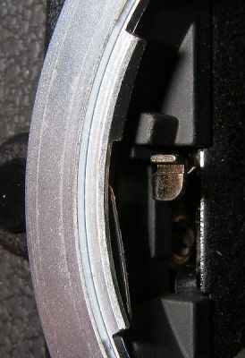 levier de commande de diaf du Nikon F100
