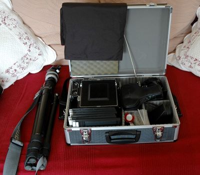 Malette avec la Graflex

