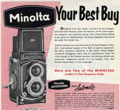 Publicité Minolta autocord
