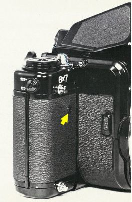 Pentax 6x7 bouton reset
