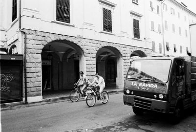 Cyclistes à Pise
