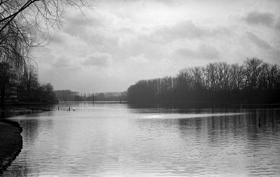 Lac de Overmere-Donk
Petri 7s - HP5+ f:11 à 1/250 - Contre-jour, temps brumeux
Mots-clés: Petri 7s Overmere Parc Lac