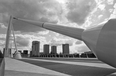 Pont Eric Tabarly, Nantes
Nikon Fe2 - 24mm - Tmax - Scan de néga
