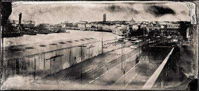 Nantes depuis la butee Saint-Anne
Wetplate collodion, ambrotype 22x10cm
Mots-clés: wetplate collodion ambrotype