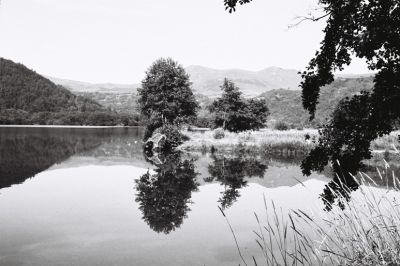 Reflets sur le lac Chambon (1)
