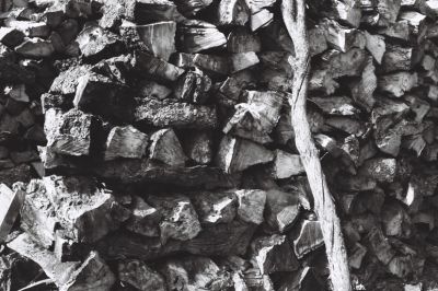 Tas de bois à Aydat
