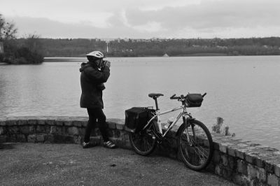 photographe à vélo
