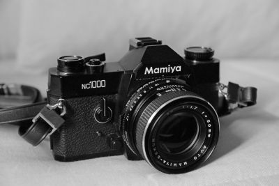 Le Mamiya NC1000
Modèle 1978 
Mots-clés: Mamiya reflex