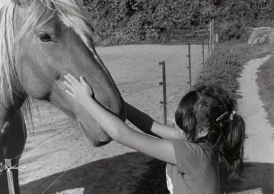 Ma fille et un cheval
