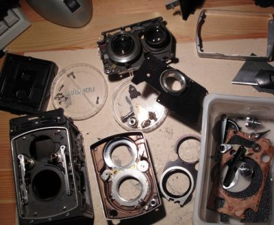 Eclaté Rolleiflex
