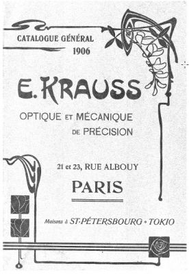 Catalogue Krauss 1906
