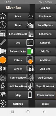 Capture écran 01
Capture d'écran du téléphone, appli Silverbox
