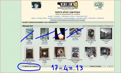 2
on voit qu'il y a17 photos dans ce cas

