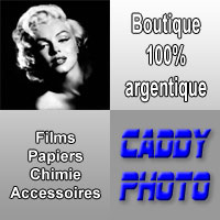 Caddy Photo : film photo noir et blanc et couleur, papier photo, chimie et petit matériel photographique